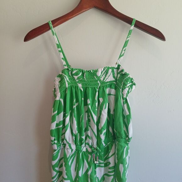 Lilly Pulitzer x Target Jumpsuit Romper Size XL Green Palm Boom-Boom Wide Leg - Picture 3 of 15